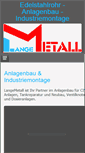 Mobile Screenshot of lange-metall.de
